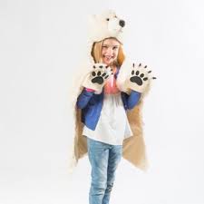 IJsbeer Vloerkleed- Verkleedpak Wild & Soft