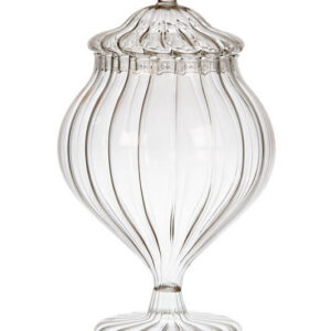 Voorraadpot Glas streep IVV