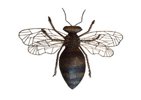 BIJ - Metalen 3D Tuindecoratie 54 x 66 cm